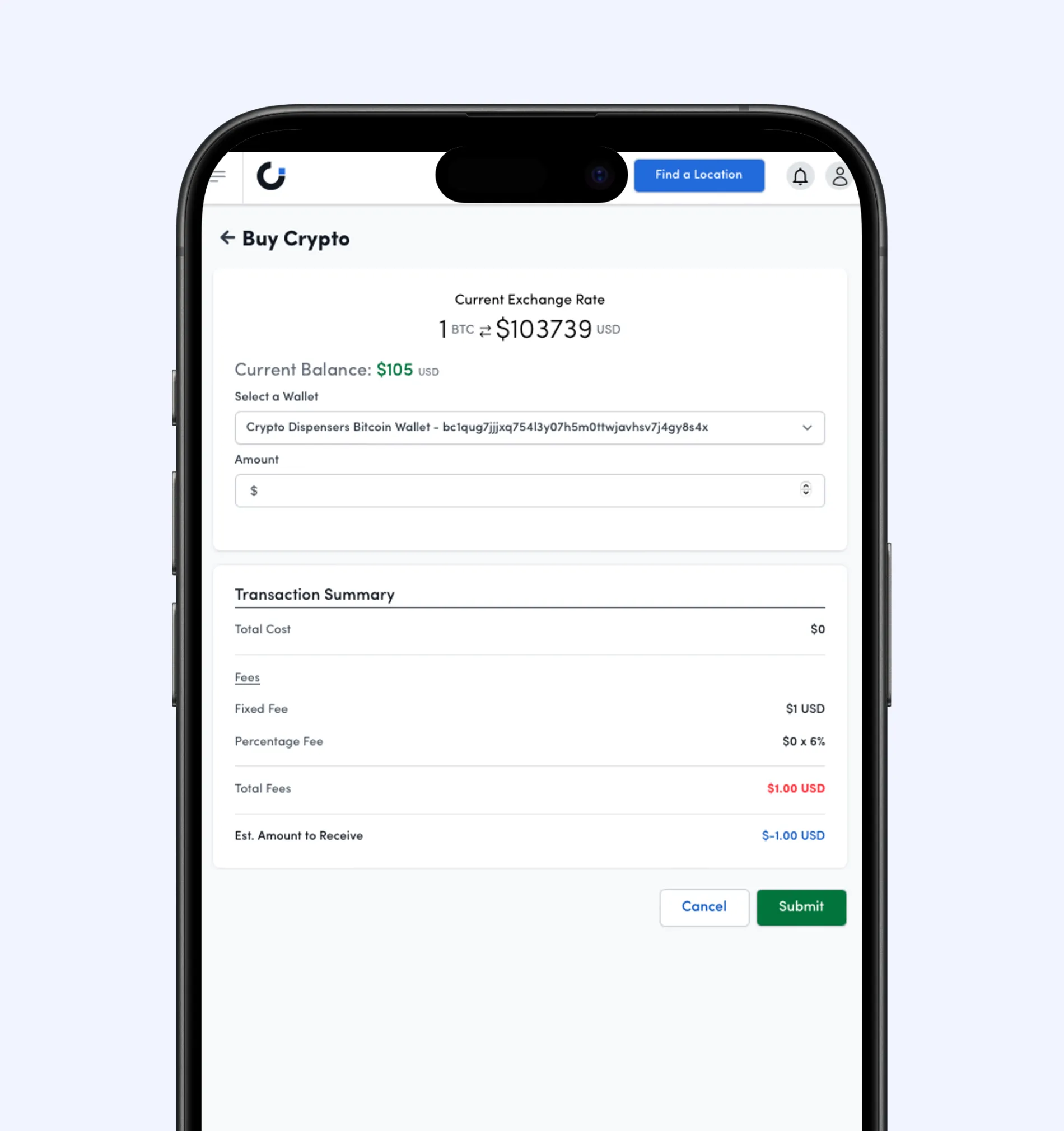 Purchase Bitcoin